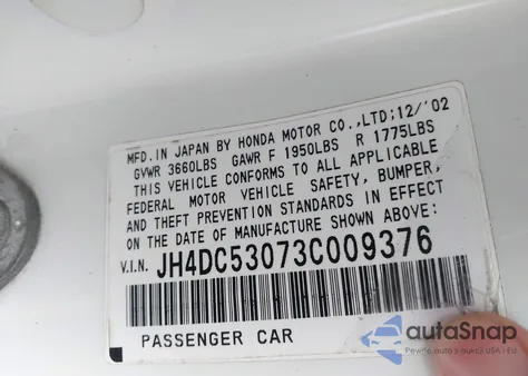 2006 Acura Rsx from USA, damaged, VIN JH4DC54886S011622